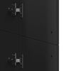 vidaXL Visoka omarica črna 60x35x180 cm inženirski les