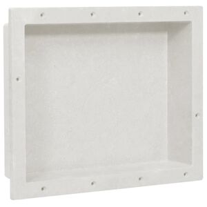 vidaXL Ni&scaron;a za tu&scaron; kabino mat bela 41x51x10 cm
