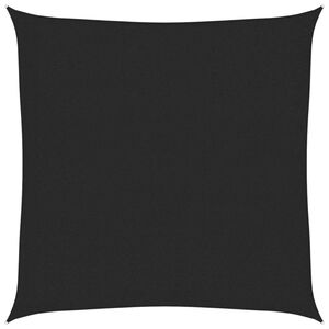 vidaXL Senčno jadro 160 g/m&sup2; črno 2x2 m HDPE