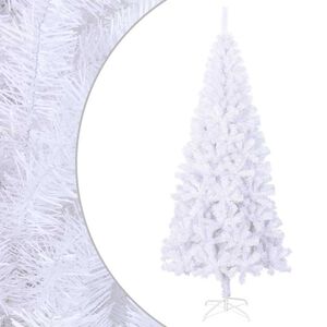 vidaXL Umetna Novoletna Jelka L 240 cm Bele Barve