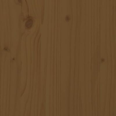 vidaXL Posteljno vzglavje medeno rjavo 105,5x4x100 cm trdna borovina