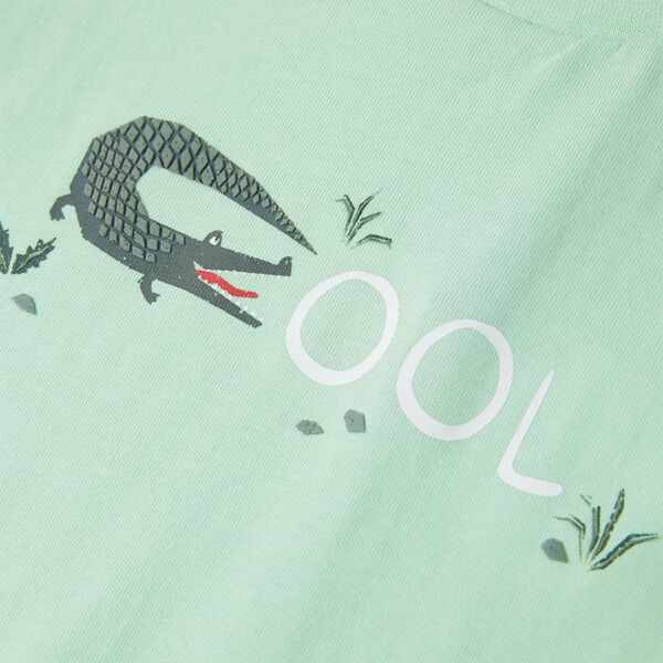 Otro&scaron;ka majica z kratkimi rokavi svetlo zelena 116