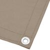 vidaXL Balkonsko platno taupe 90x1000 cm 100 % poliestrski oxford