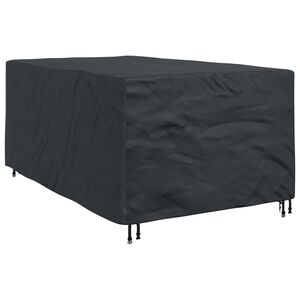 vidaXL Prevleka za pohi&scaron;tvo Enobarvno Črna 143 x 225 x 90 cm 600D