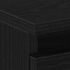 vidaXL Nočna omarica Črni hrast 40 x 35 x 69 cm Konstruiran les