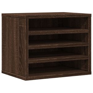 vidaXL Organizator za pisalno mizo rjavi hrast 36x26x29,5 cm inž. les