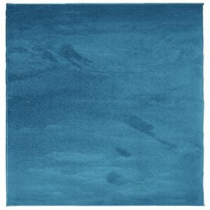vidaXL Preproga OVIEDO s kratkimi vlakni turkizna 120x120 cm