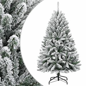 vidaXL Umetna novoletna jelka s snegom 120 cm