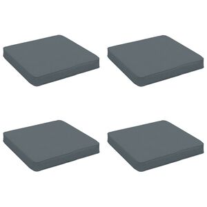 vidaXL 4-delne sedežne blazine VUGHT 4 pcs 100% poliester Modra