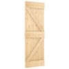 vidaXL Drsna vrata NARVIK 70 x 210 cm (152,5 cm) Naravna in črna