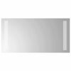 vidaXL LED kopalni&scaron;ko ogledalo Transparentno 40 x 20 cm kaljeno steklo
