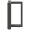 vidaXL Noge za klubsko mizico v obliki črke T 2 kosa antracitne 38x25x(42-43) cm jeklo