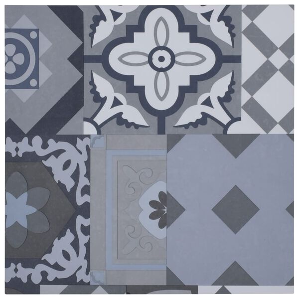 vidaXL Samolepilne talne plo&scaron;če 20 kosov PVC 1,86 m&sup2; barvni vzorec