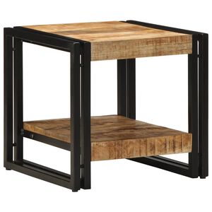 vidaXL Klubska miza Rjava 40 x 40 x 38 cm Masiven les manga