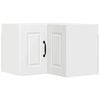 vidaXL Stenski kotni kabinet PORTO Bela 57 x 57 x 40 cm Inženirski les