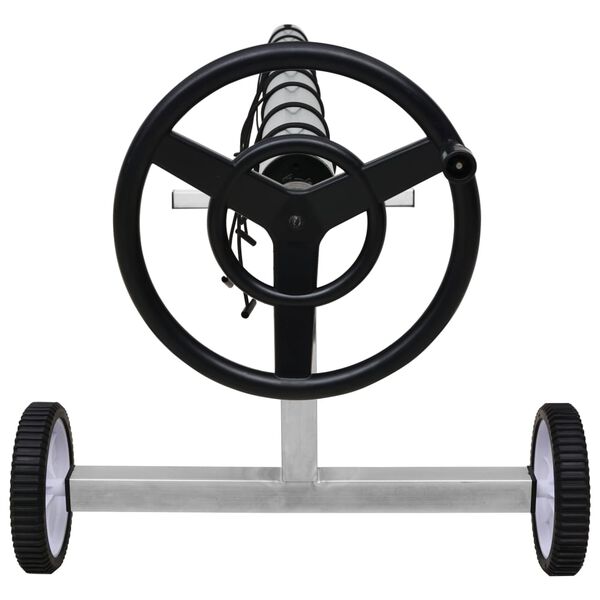 vidaXL Navijalo za pokrivalo za bazen nerjaveče jeklo