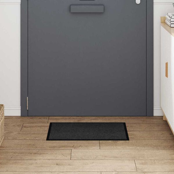 vidaXL Doormat Antracit 60 x 40 x 1.2 cm Teddy tkanina