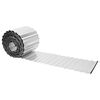 vidaxl Robovi trave 20 m x 15 cm Pocinkano jeklo Srebrna