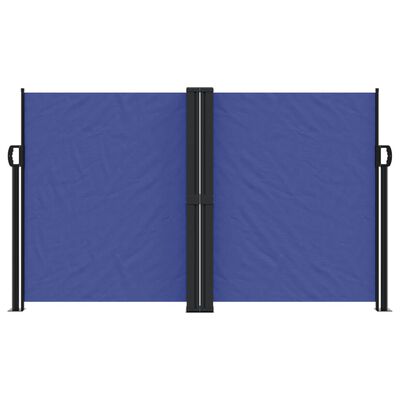 vidaXL Zložljiva stranska tenda modra 140x600 cm