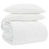vidaXL Komplet odej z blazino 3 pcs Bela Perje