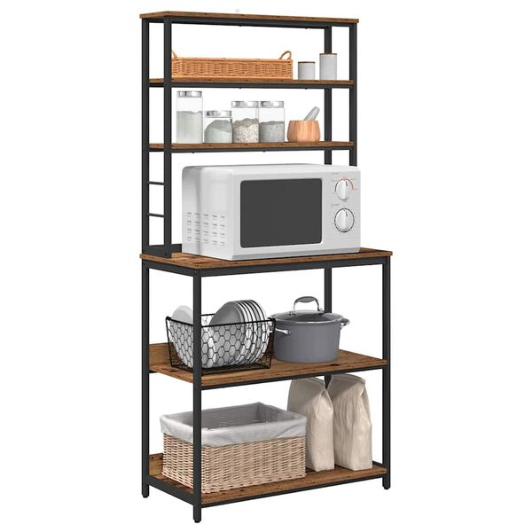 vidaXL Kuhinjska polica Star les 80 x 40 x 168 cm Konstruiran les