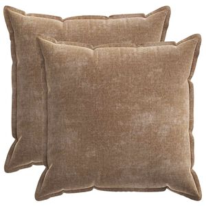 vidaXL Prevleka za blazino 2 kos HOUTEN Rjava 60 x 60 cm