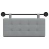 vidaXL Visoki naslon za glavo Svetlo siva 100 x 55 x 5 cm blago