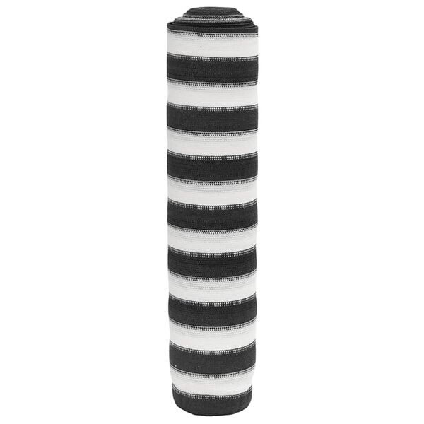 vidaXL Zaščitna mreža antracit in bela 1,5x50 m HDPE 150 g/m²