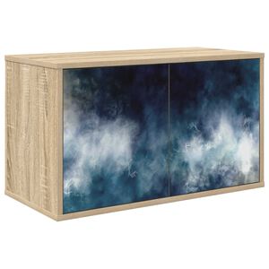 vidaXL Stenska TV omarica RAALTE 69 x 33 x 40 cm Sonoma hrast
