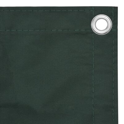 vidaXL Balkonsko platno temno zeleno 120x500 cm oksford blago