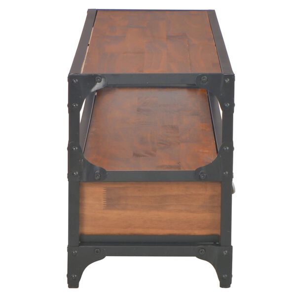 vidaXL TV omarica z 2 predaloma 120x30x40 cm trdna borovina