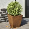 vidaXL Garden Planters 2 kosa 30x30x30 cm Weathering Steel