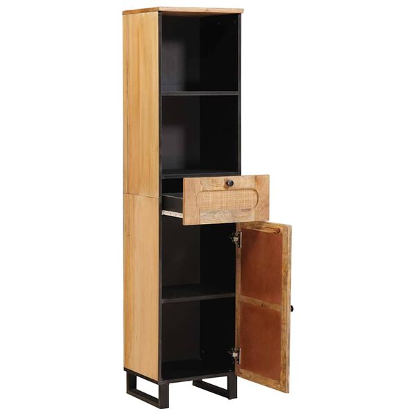 vidaXL Kopalni&scaron;ka omarica Rjava 38 x 33 x 160 cm Masiven les manga