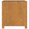 vidaXL Cvetlično korito z nogami zarjavelo 50x50x50 cm corten jeklo