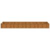 vidaXL Vrtna visoka greda 387x100x36 cm corten jeklo