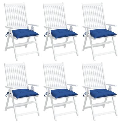 vidaXL Blazine za stole 6 kosov modre 50x50x7 cm oxford tkanina