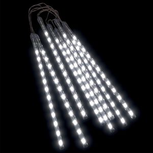 vidaXL Lučke utrinki 8 kosov 30 cm hladno bele 192 LED lučk