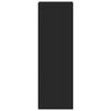 vidaXL Visoka omara črna 30x41x124 cm inženirski les