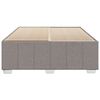 vidaXL Posteljni okvir brez vzmetnice taupe 140x190 cm blago