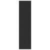 vidaXL Garderobna omara črna 100x50x200 cm iverna plo&scaron;ča
