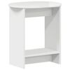 vidaXL Stranska miza Bela visok sijaj 50 x 39,5 x 55 cm Inženirski les