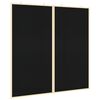 vidaXL Bilten tabla Črna 100 x 100 x 1,4 cm Trdna borovina