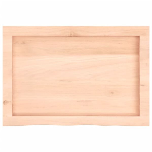 vidaXL Mizna plošča 60x40x(2-4) cm neobdelana trdna hrastovina