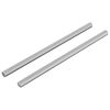 vidaXL Navojna palica 2 pcs srebrna 6 x 120 mm Jeklo