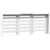 vidaXL Pokrov za radiator bel 205x21,5x83,5 cm inženirski les