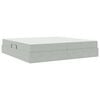 vidaXL Postelja z dodatnim prostorom za shranjevanje in vzmetnico