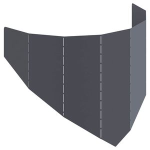 vidaXL Robovi trave 100 x 45 cm Jeklo Antracit