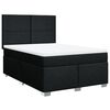 vidaXL Box spring posteljni z vzmetnico črn 140x190 cm blago