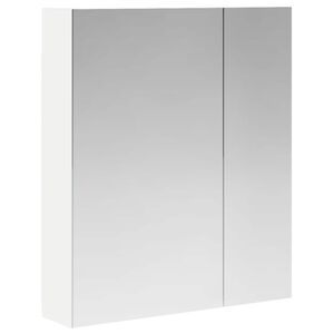 vidaXL Kopalni&scaron;ka ogledalna omara s polico Bela 60 x 14,5 x 70 cm