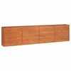 vidaXL Vrtna visoka greda rusty 320x40x77 cm corten jeklo